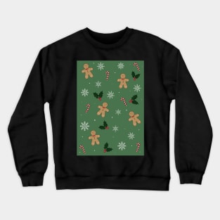 Christmas Green Pattern Crewneck Sweatshirt